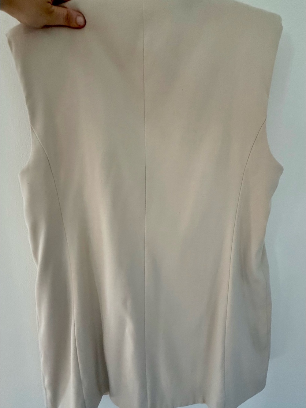 Bagatelle Cream Sleeveless Blazer Vest XL - Picture 4 of 10